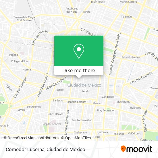 Comedor Lucerna map