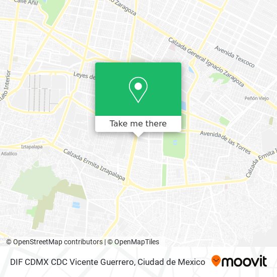 DIF CDMX CDC Vicente Guerrero map