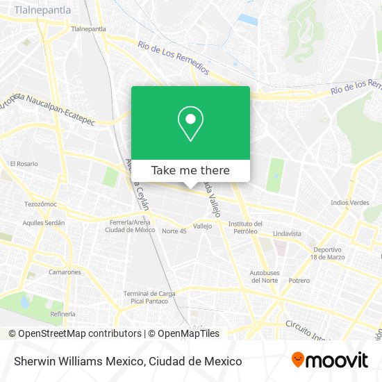 Sherwin Williams Mexico map