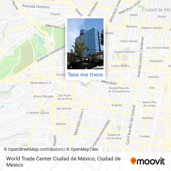 World Trade Center Ciudad de México map