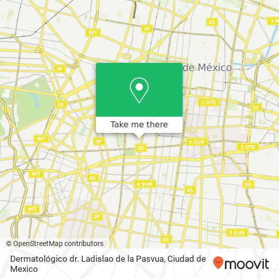 Mapa de Dermatológico dr. Ladislao de la Pasvua