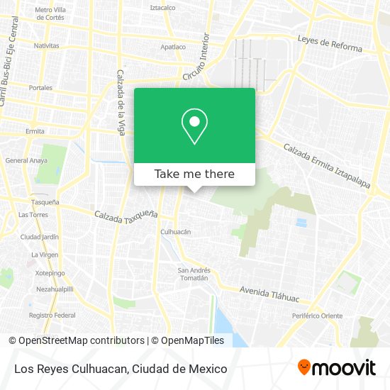 Los Reyes Culhuacan map