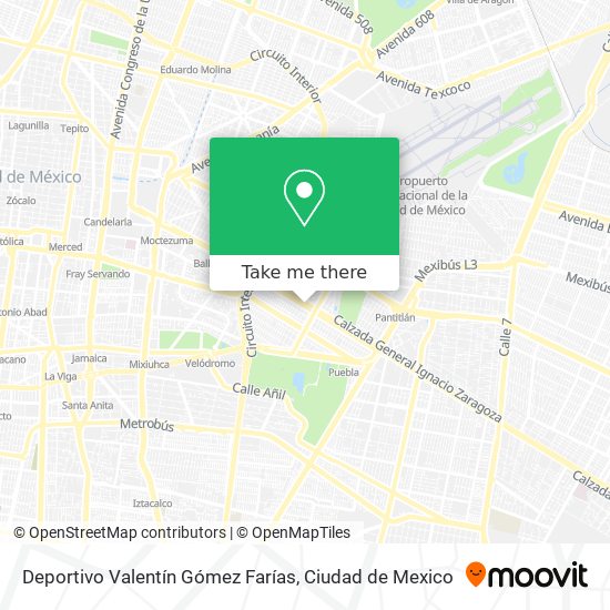 Deportivo Valentín Gómez Farías map