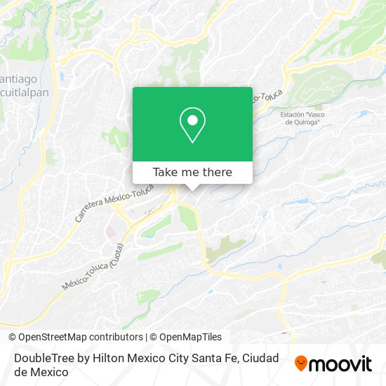 Mapa de DoubleTree by Hilton Mexico City Santa Fe