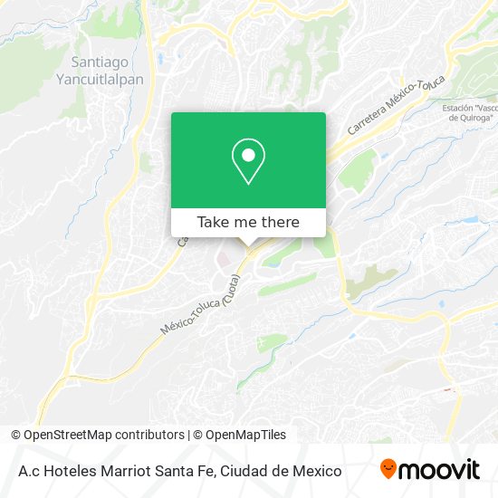 A.c Hoteles Marriot Santa Fe map