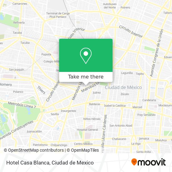 Hotel Casa Blanca map