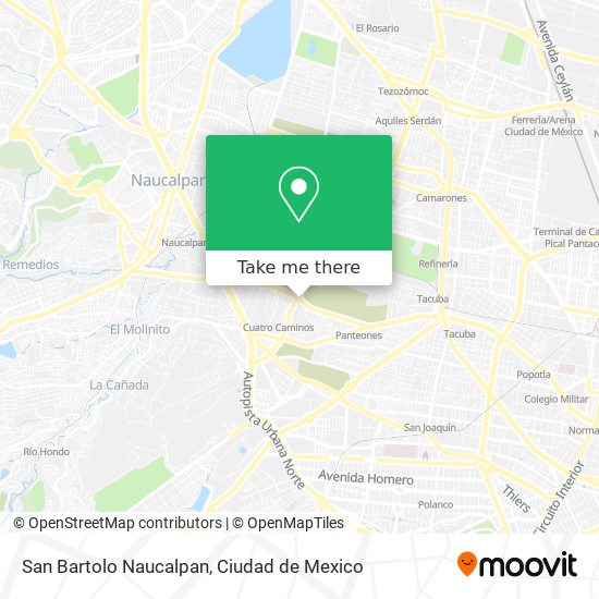 Mapa de San Bartolo Naucalpan