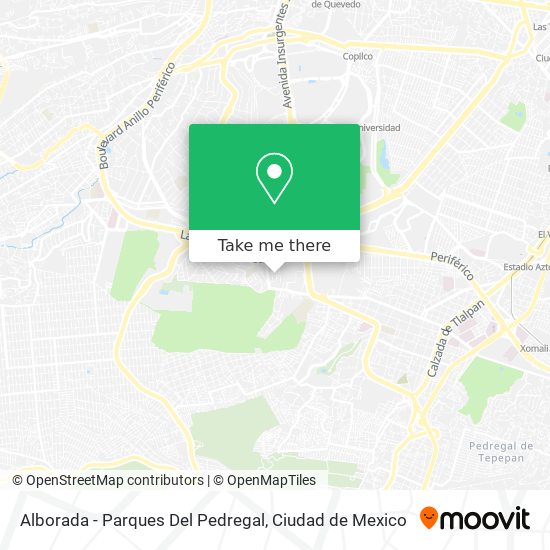 Alborada - Parques Del Pedregal map