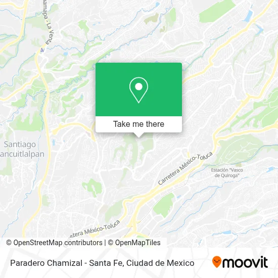 Paradero Chamizal - Santa Fe map