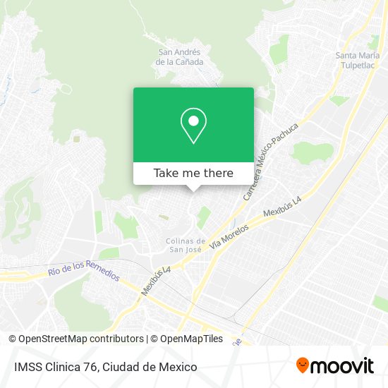 IMSS Clinica 76 map