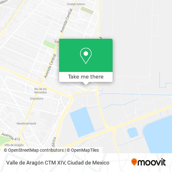 Mapa de Valle de Aragón CTM XIV