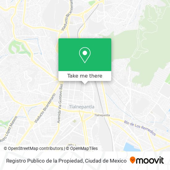 Mapa de Registro Publico de la Propiedad