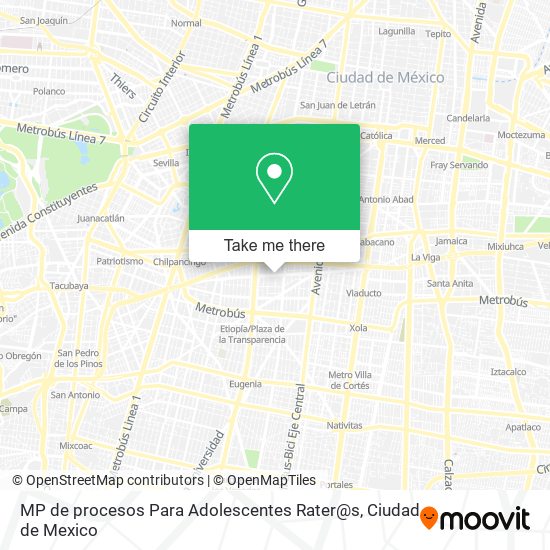 MP de procesos Para Adolescentes Rater@s map