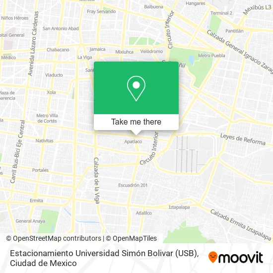 Mapa de Estacionamiento Universidad Simón Bolivar (USB)