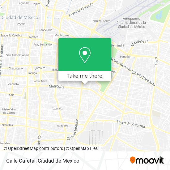 Calle Cafetal map
