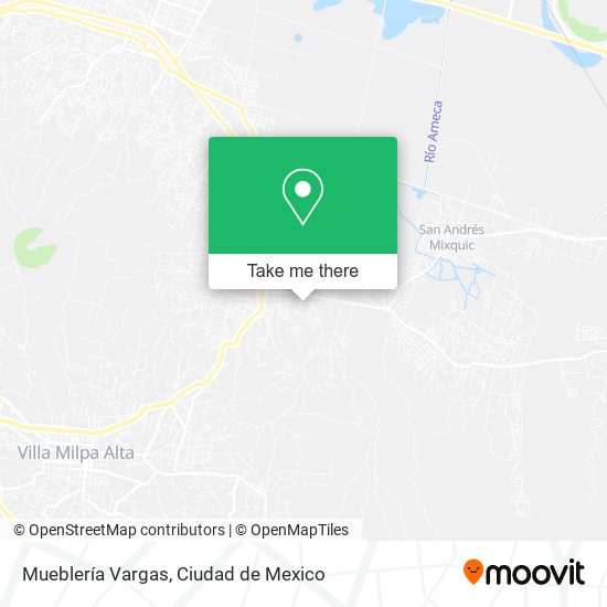Mapa de Mueblería Vargas