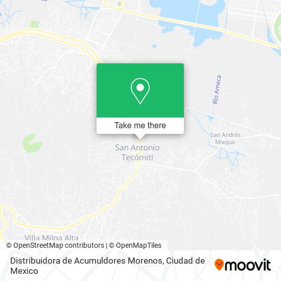 Distribuidora de Acumuldores Morenos map