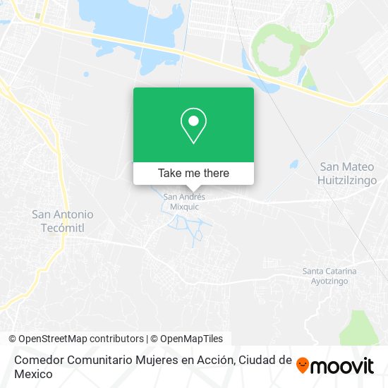 Mapa de Comedor Comunitario Mujeres en Acción