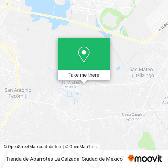 Mapa de Tienda de Abarrotes La Calzada