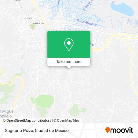 Sagitario Pizza map
