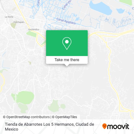 Tienda de Abarrotes Los 5 Hermanos map
