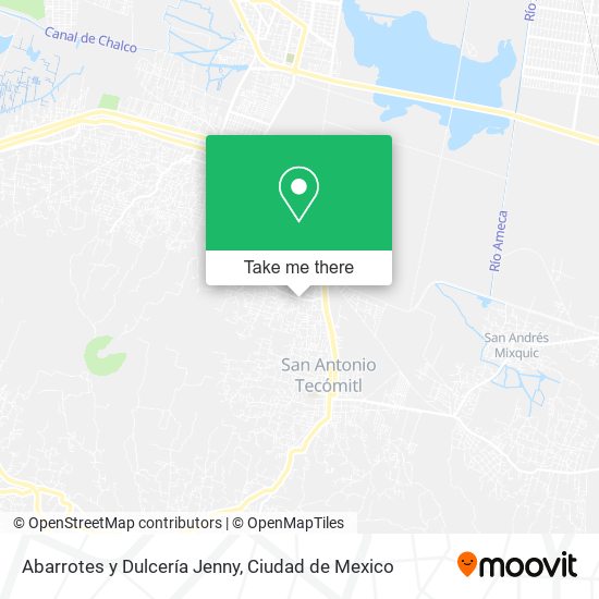 Mapa de Abarrotes y Dulcería Jenny