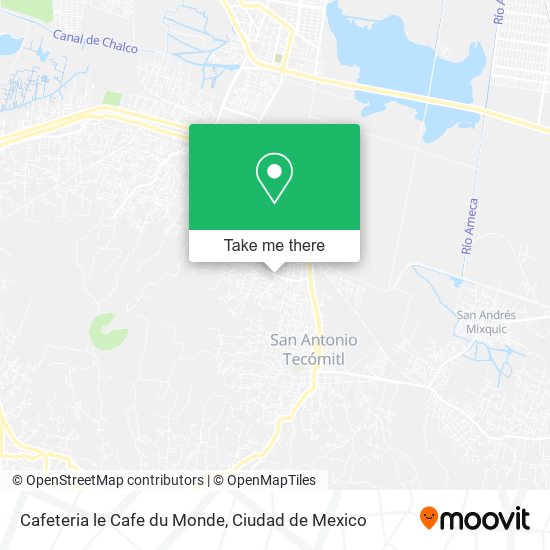 Cafeteria le Cafe du Monde map