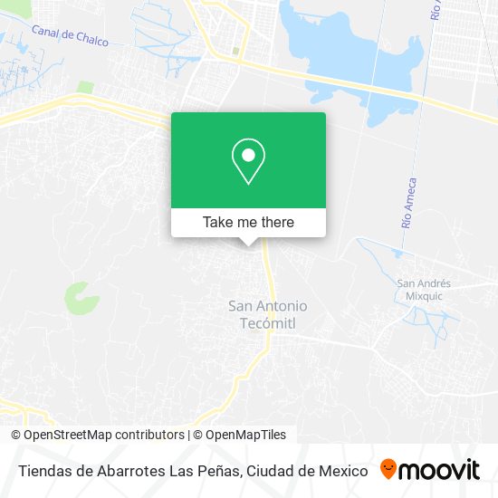 Mapa de Tiendas de Abarrotes Las Peñas