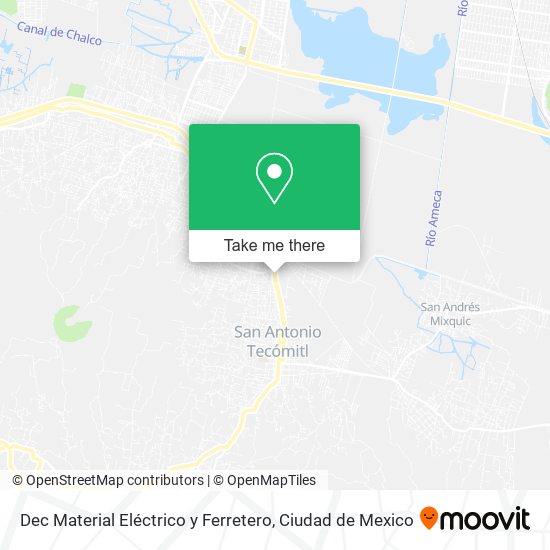 Mapa de Dec Material Eléctrico y Ferretero