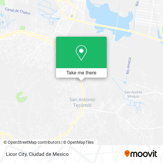 Licor City map