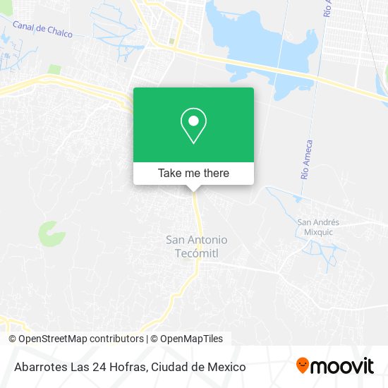 Abarrotes Las 24 Hofras map