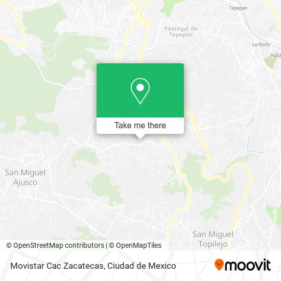 Movistar Cac Zacatecas map
