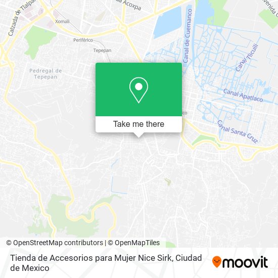 Tienda de Accesorios para Mujer Nice Sirk map