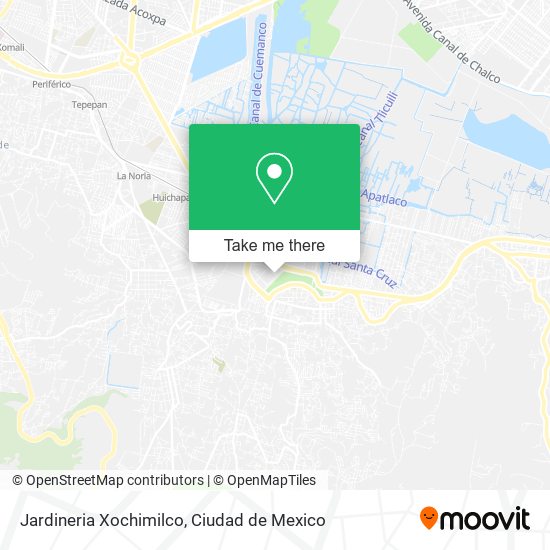 Jardineria Xochimilco map