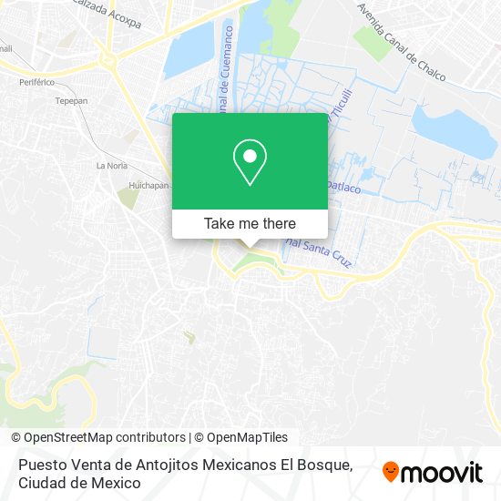 Puesto Venta de Antojitos Mexicanos El Bosque map