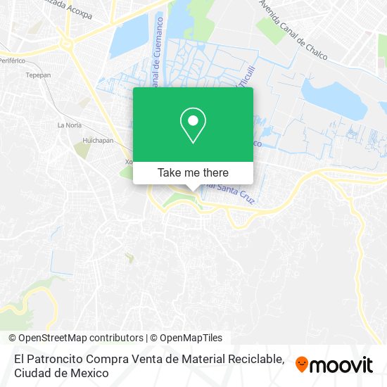 Mapa de El Patroncito Compra Venta de Material Reciclable