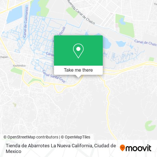 Mapa de Tienda de Abarrotes La Nueva California