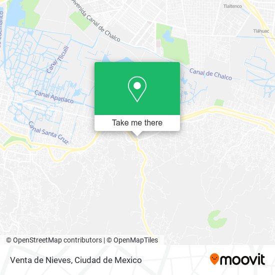 Mapa de Venta de Nieves