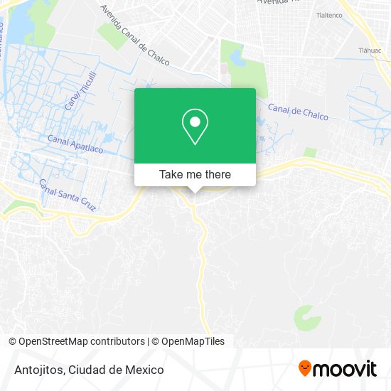 Antojitos map