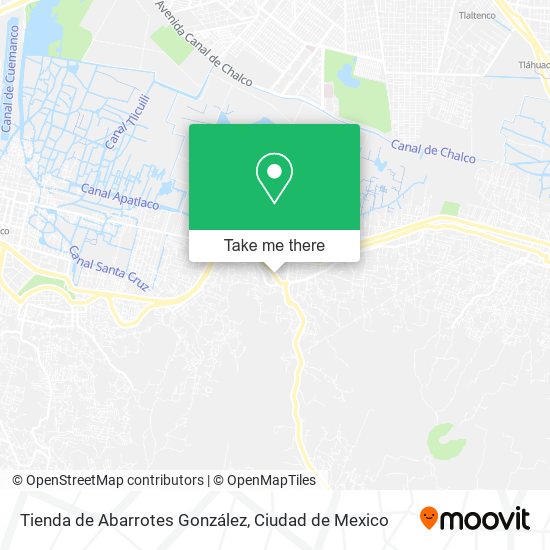 Mapa de Tienda de Abarrotes González