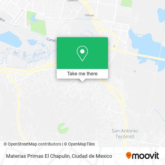 Materias Primas El Chapulin map