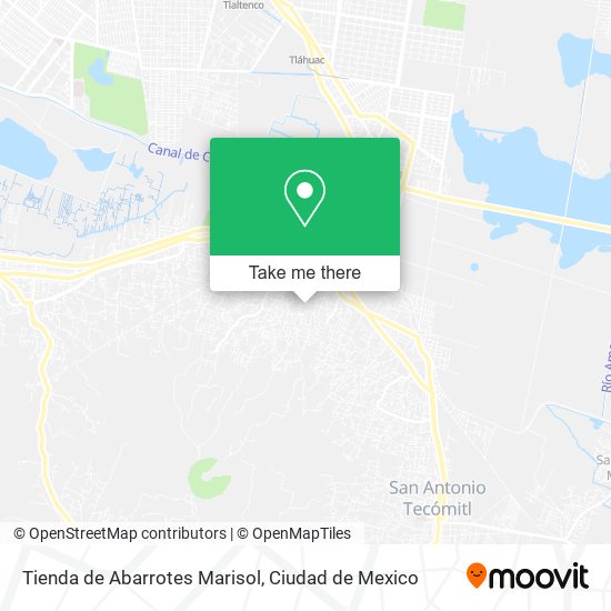 Mapa de Tienda de Abarrotes Marisol