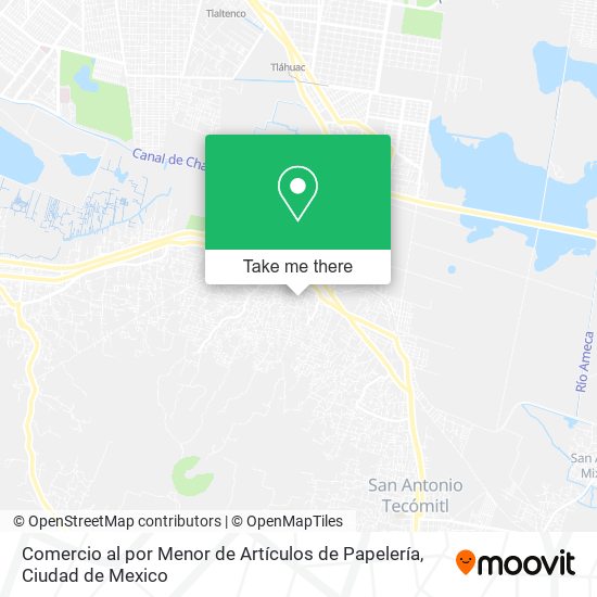 Comercio al por Menor de Artículos de Papelería map