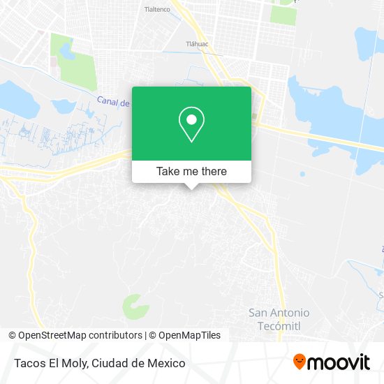 Tacos El Moly map