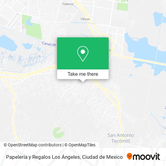 Papelería y Regalos Los Ángeles map