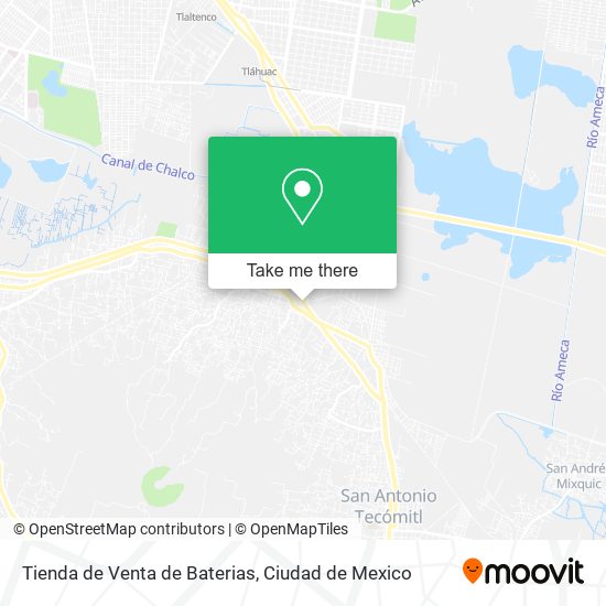 Tienda de Venta de Baterias map