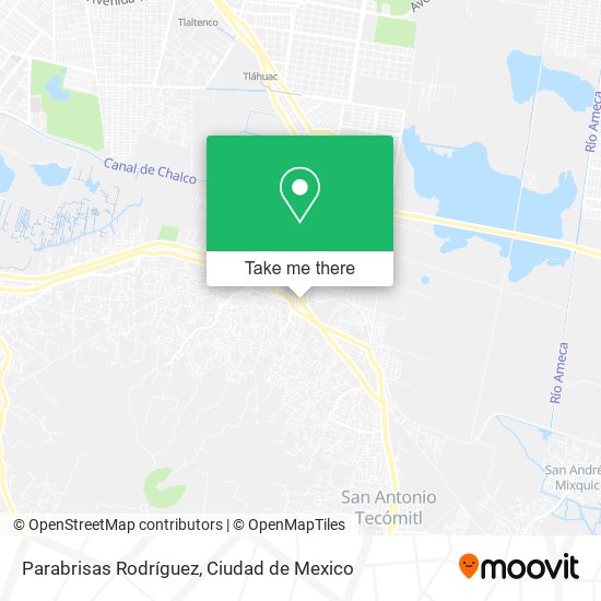 Parabrisas Rodríguez map