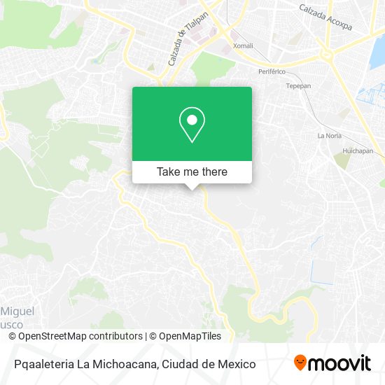 Pqaaleteria La Michoacana map