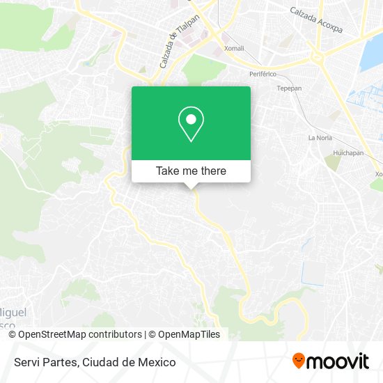 Servi Partes map