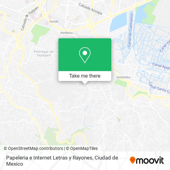 Papeleria e Internet Letras y Rayones map